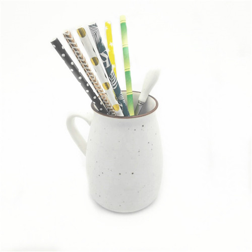Biodegradable Paper Drinking Straws Food Grade Colored Striped Bulk Drinking Straws Coffee milk tea fruit juice straw