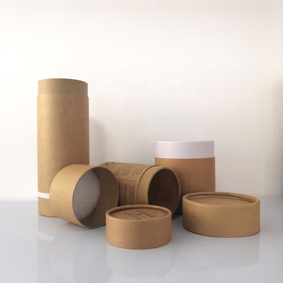 Wax pen container Gife Box Kraft Paper Cylinder Packaging for Tea/Red Wine/Coffee/Essential Oil paper tube