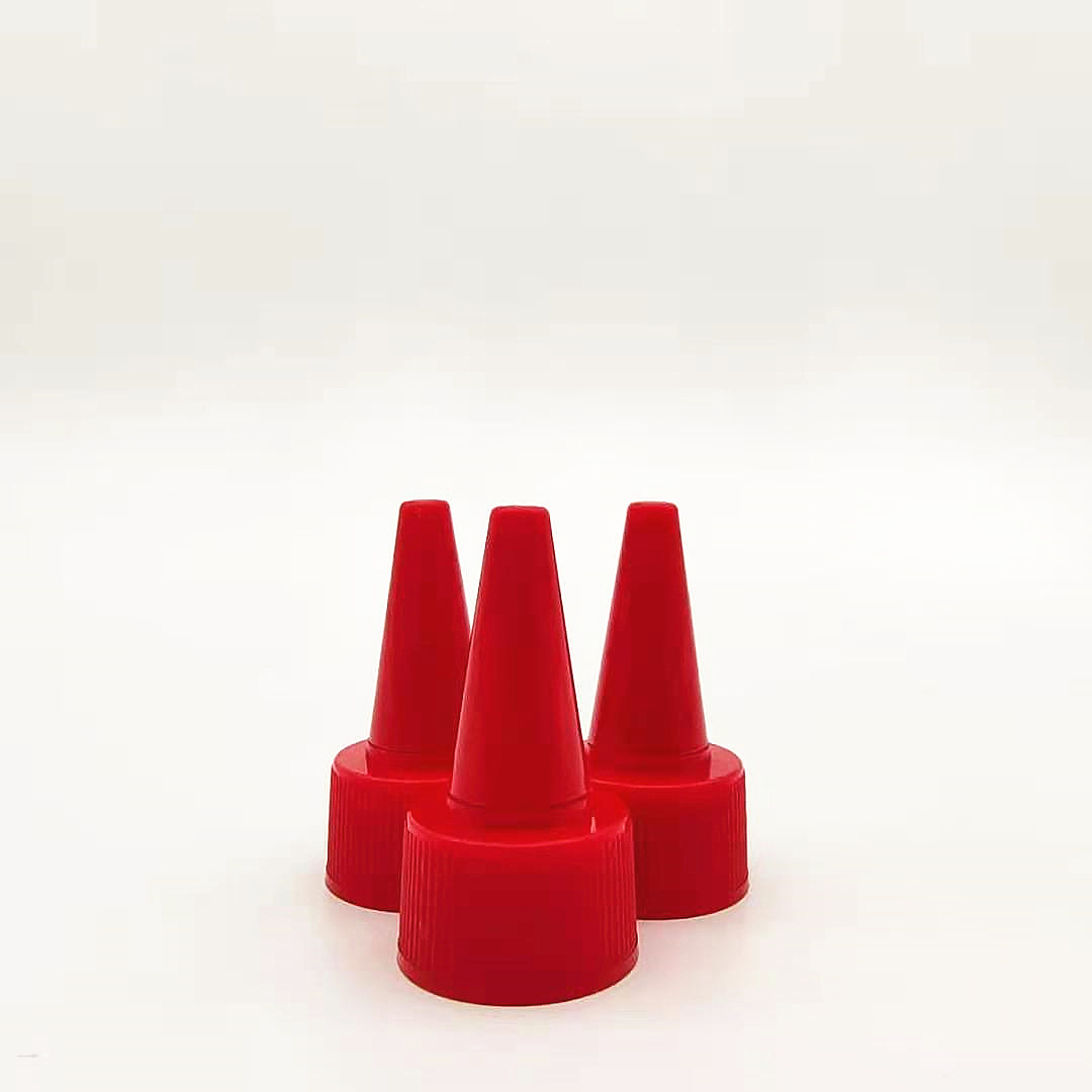 24mm Twist Top Caps for Sauce Bottle  Needle shape plastic caps