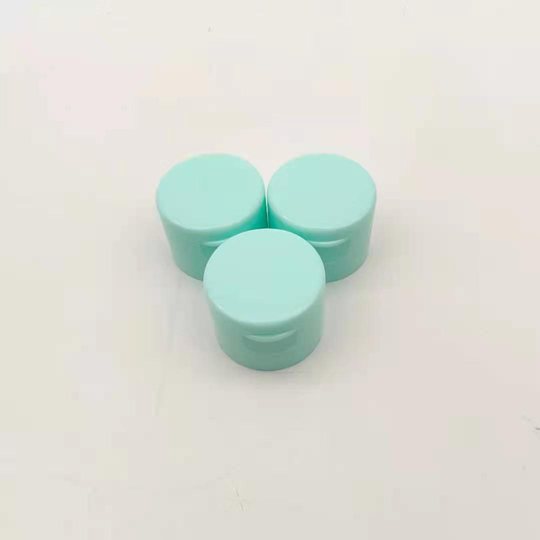 28mm Butterfly flip lid PP light blue cover  Screw the flip lid Shampoo screw cap