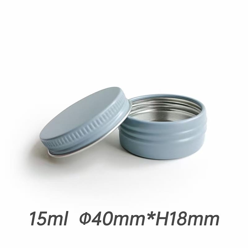 15ml High quality round aluminum cosmetic jar gift can candy box aluminum tin container