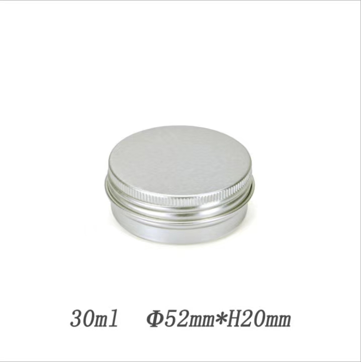 30ml Round aluminum tin cans Screw Top Round Aluminum Cans  Candy jar