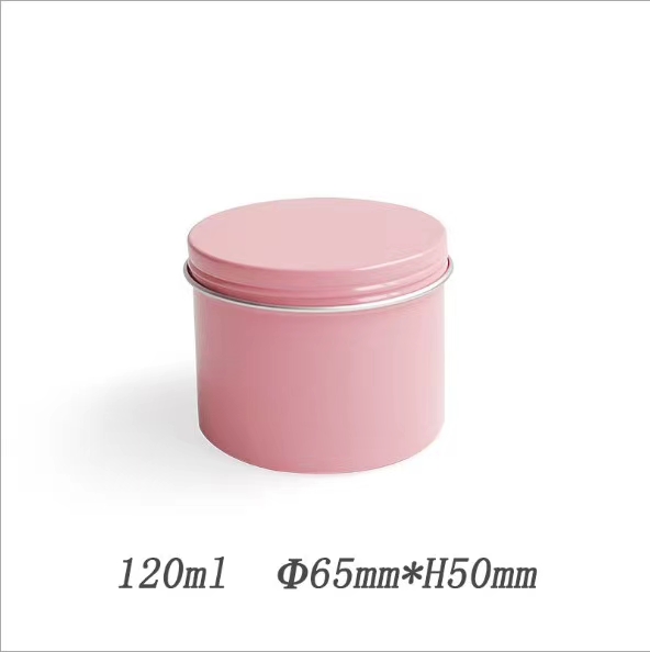 120ml gift aluminum tin can 65*50mm tin box  customized empty  Metal Containers