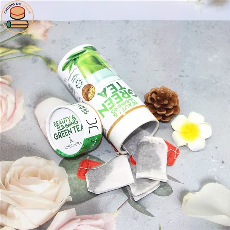 Food Grade Chocolate/Tea/Coffee Paper Packaging Round Tube Environmentally Friendly Composite Paper Cans 