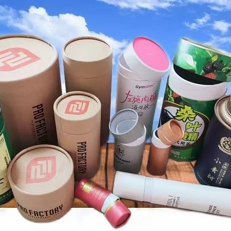 Round paper can paper tube
