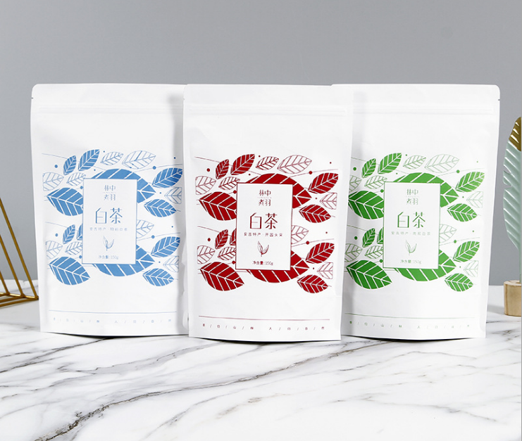 High quality customizable snack bag Sealed nut bags Food bag 3 Side tea bag 
