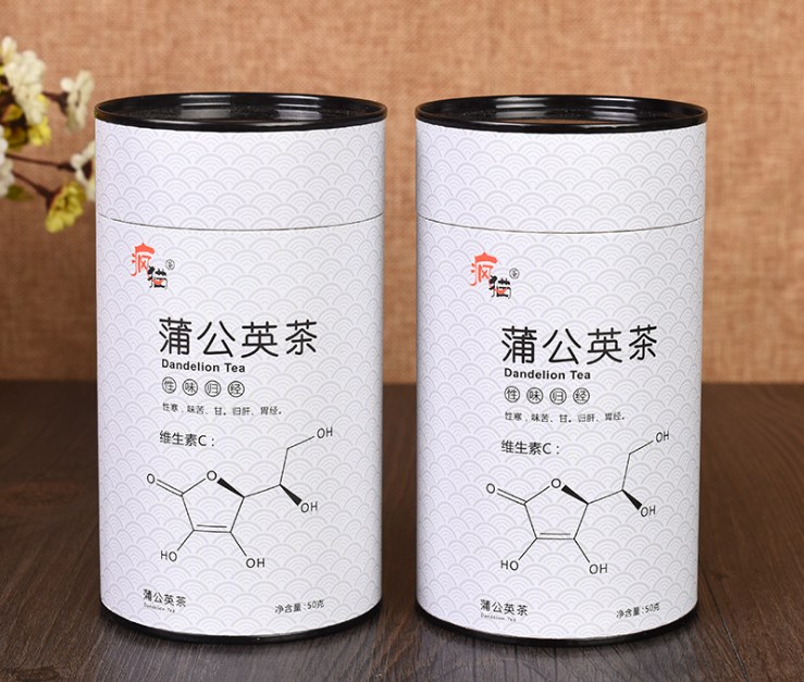 Food Grade Potato Chips Paper Tube Tea/Coffee Paper Packaging Round Tube Environmental Friendly Composite Paper Cans Paper Box with Tin Lid