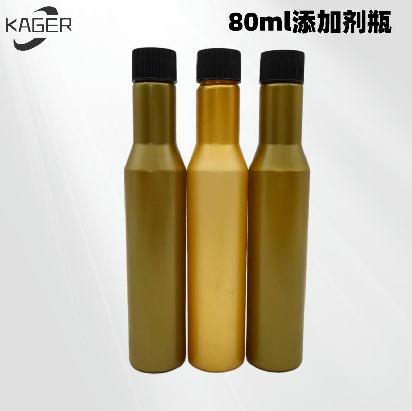 80mL PET plastic antifreeze bottle Fuel additive bottle Engine oil system cleaner bottle with black screw cap