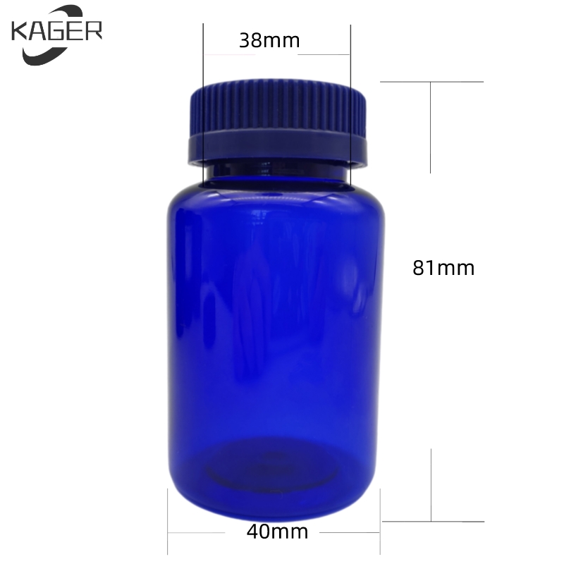 100ml  Medicine drug template PET Pill medicine container  Tablet bottle with child resistant cap