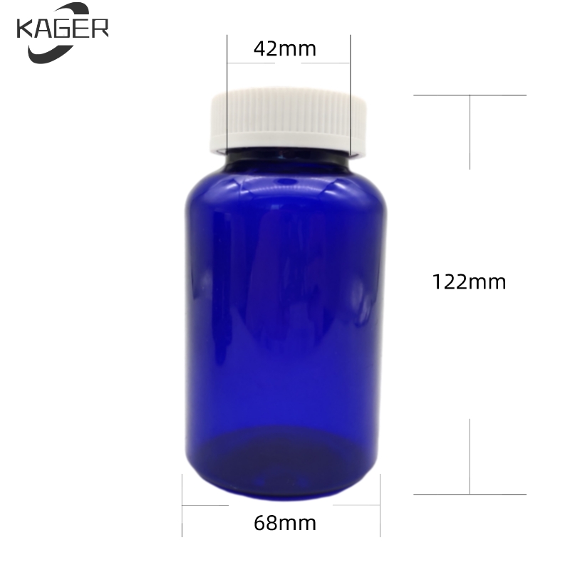 300ml Food supplements bottle Plastic medicine pill bottles PET Vitamin capsule bottle