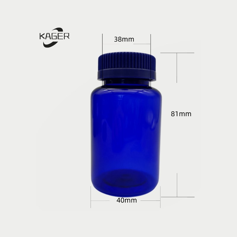 100ml  Medicine drug template PET Pill medicine container  Tablet bottle with child resistant cap
