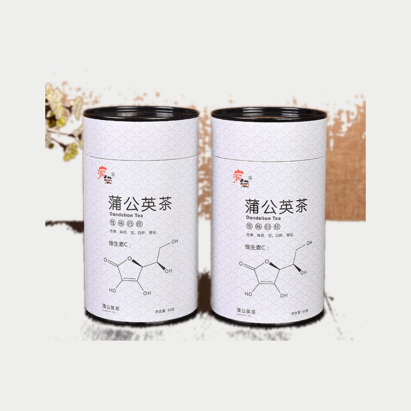 Food Grade Potato Chips Paper Tube Tea/Coffee Paper Packaging Round Tube Environmental Friendly Composite Paper Cans Paper Box with Tin Lid